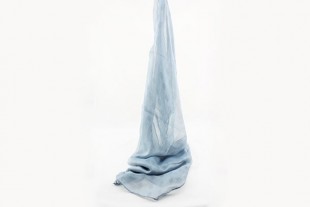 Fular Chifón Estampado Azul Pastel Claro 170 x 50 cm
