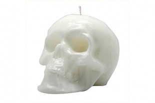 Vela Calavera Blanca -...