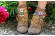 Cubrebotas Boho Chic Multicolor Serraje