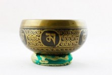 Cuenco Torneado color Bronce Grabado 600 gr