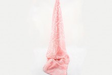 Fular Chifón Estampado Rosa 170 x 50 cm