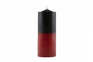 Velón Negro Rojo 16x6 cm...