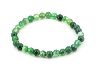 Pulsera Ágata Verde Cuentas...