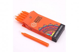 Pack Vela Naranja 11 cm (12...
