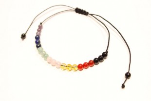 Pulsera Chakras 6mm Regulable