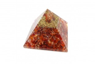 Piramide Orgonita Carneola 7cm