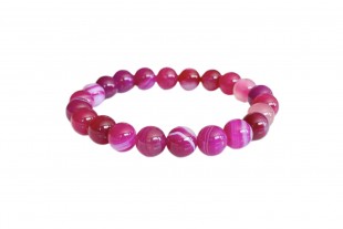 Pulsera Ágata Rosa Cuentas...