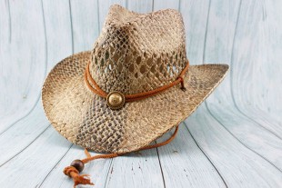 Gorro Cowboy Beige Negro...
