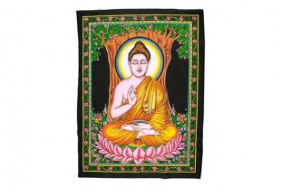 Tapiz Buda Meditación Multicolor lentejuelas 108x80 cm