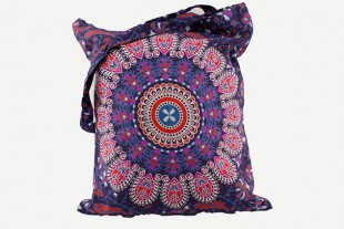 Bolso Tela Mandala Morado