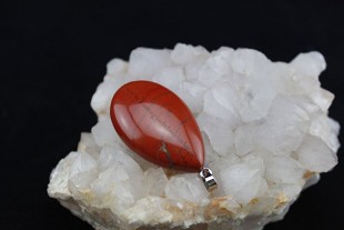 Colgante Jaspe Rojo Lágrima 4cm
