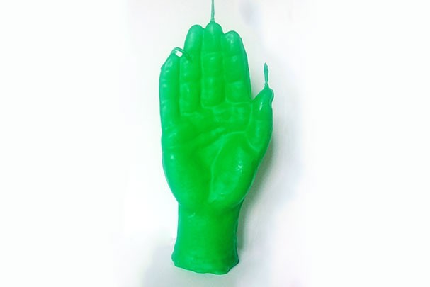 Vela Mano Verde Artesana Poderosa para Negocios