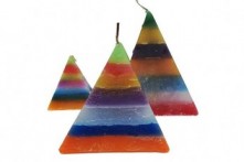 Vela Pirámide 7 Colores Potenciadora