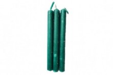 Vela Verde Oscuro Artesana por Inmersión 15 cm