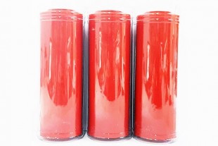 Velón Rojo Especial Esoterismo Artesano con Protector 16x6 cm