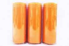 Velón Naranja Especial Esoterismo Artesano con Protector 16x6 cm