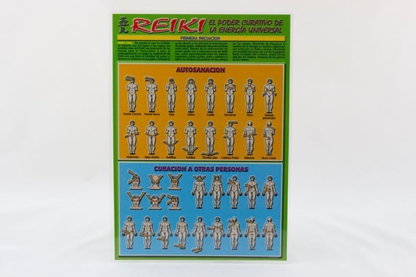 Lámina Reiki "El Poder Curativo de la Energía Universal" A4 doble cara a color