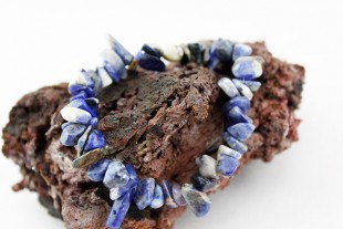 Pulsera Chip Sodalita Elástica