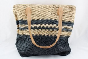 Bolso Shopper Negro - Beige