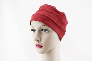 Turbante Oncológico Granate...