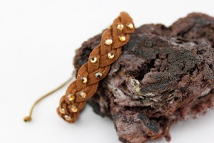 Pulsera Piel Trenzada con...