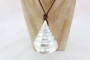 Collar Caracola Grande Marrón