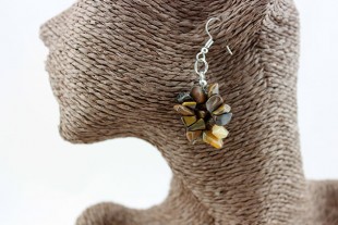 Pendientes Chip Mineral Ojo...