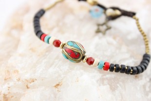 Pulsera Nepal Negra