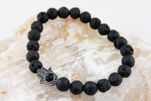 Pulsera Elástica Lava Negra...