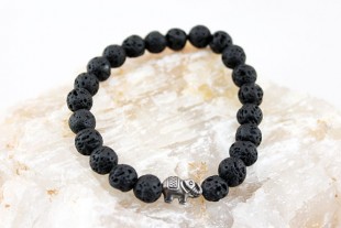 Pulsera Elástica Lava Negra...