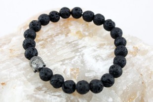 Pulsera Elástica Lava Negra...