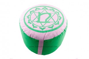 Zafu o Cojín Meditación 4º Chakra Anahata relleno de Fibra