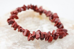 Pulsera Chip Jaspe Rojo...