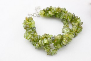 Pulsera Triple Chip Olivina...