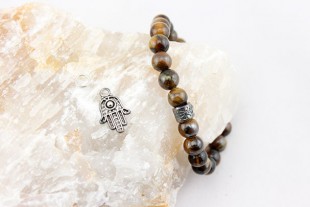 Pulsera Bolas Ojo de Tigre...