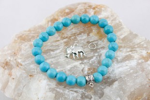 Pulsera Bolas Turquesina...