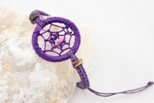 Pulsera Atrapasueños Morada
