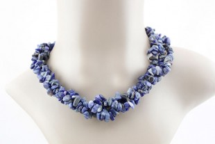 Collar Triple Chip Sodalita