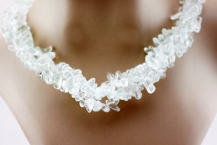 Collar Triple Chip Cuarzo...